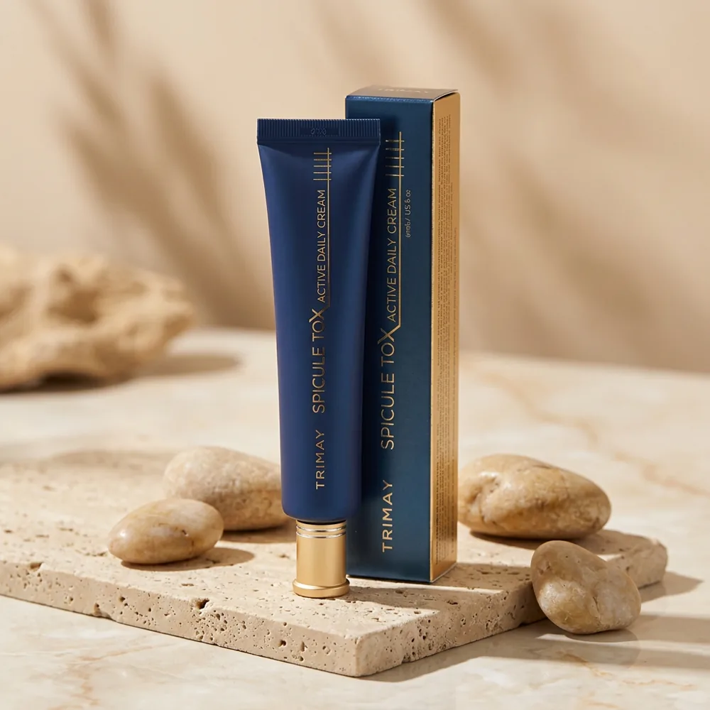 TRIMAY Spicule Tox Active Daily Cream, Espículas marinhas + colágeno em alta concentração
