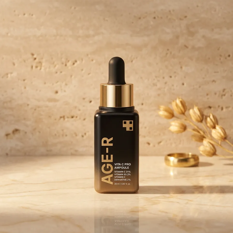 medicube AGE-R Vita C Pro Ampoule, Vitamina C dupla 21% + ácido ferúlico