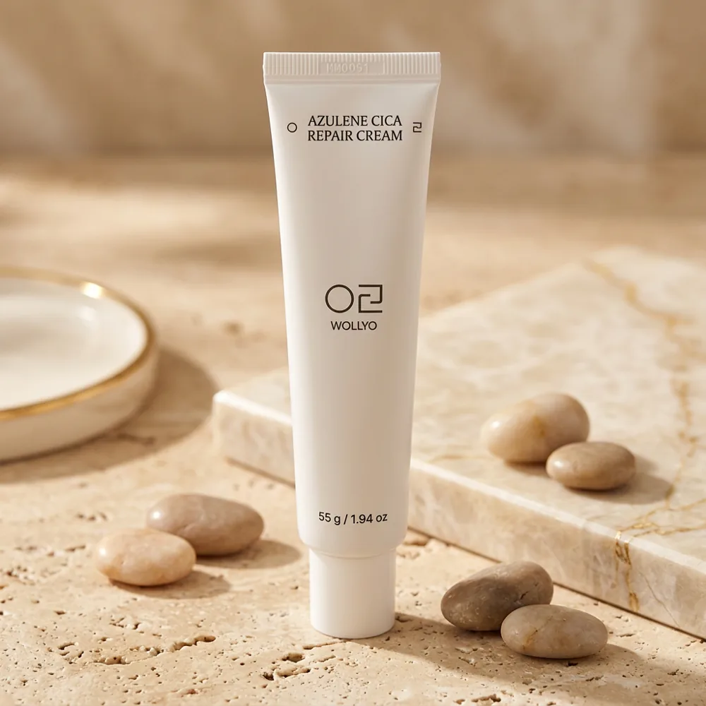 WOLYO Azulene Cica Repair Cream, Azuleno de camomila 100ppm + 10.000ppm de camomila